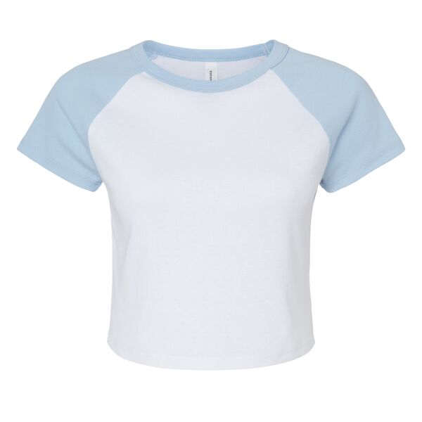 Women's Micro Rib Raglan Baby Tee Thumbnail