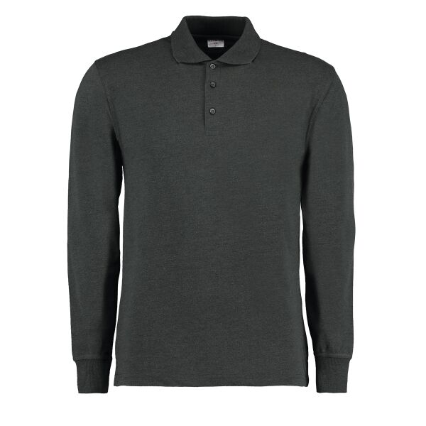 Men's Long Sleeved Pique Polo Shirt Thumbnail