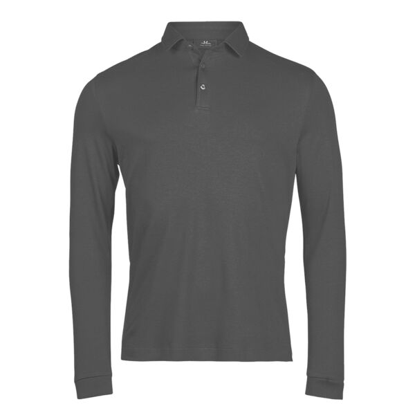 Pima cotton long-sleeve polo (1442) Thumbnail