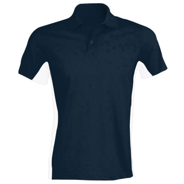 Flags short sleeve bi-colour polo shirt Thumbnail