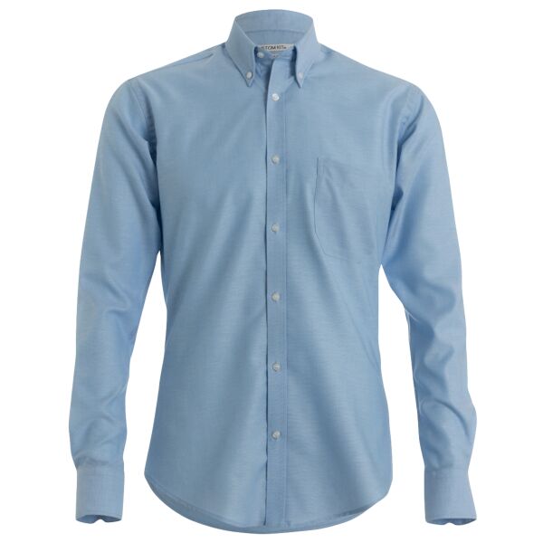 Slim Fit Long Sleeve Workwear Oxford Shirt Thumbnail